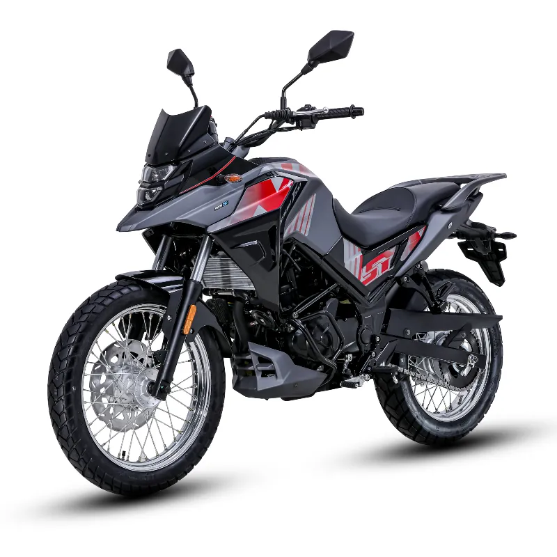 moto nht 300 negro rojo gris