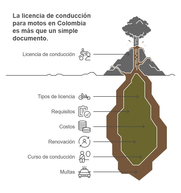 Infografia sobre la licencia de motos