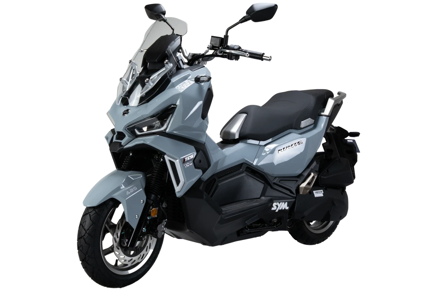 motoccicleta sym scooter adxtg 150 color gris brillante